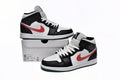 Nike Air Jordan 1 Mid Alternate Swooshes Red Yellow Reps Sneaker BQ6472-063