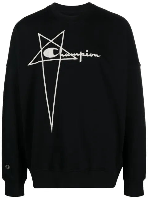 Rick Owens x Champion logo-embroidered sweatshirt