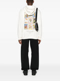 Marine Serre calendars-print organic cotton hoodie