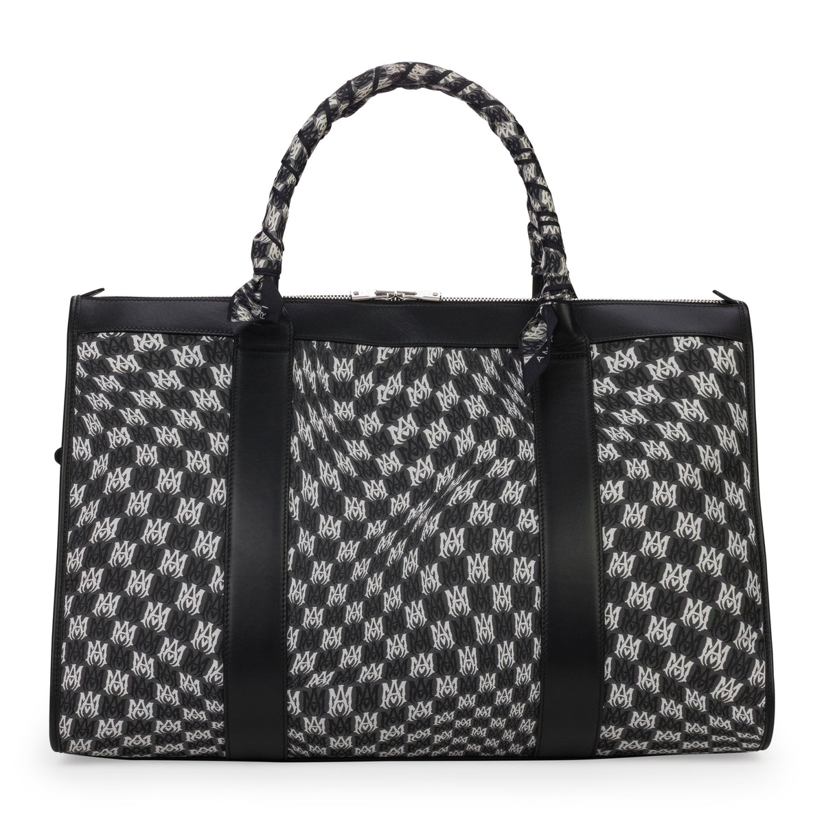 Black Wavy Houndstooth Weekender Bag