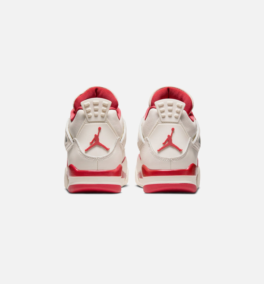 Air Jordan 4 Retro Valentine’s Day – Women's Lifestyle Shoe in Pale Ivory/Sierra Red/Tough Red