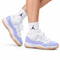Air Jordan 11 Retro White Lavender and Gum Unisex Sneakers Style 17