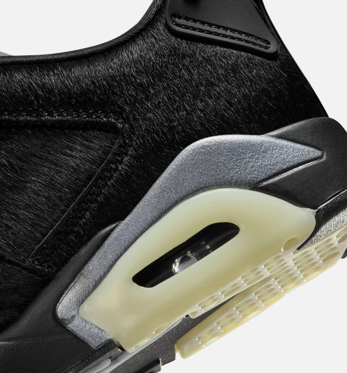 Air Jordan 6 Retro Low Blackout Women's Lifestyle Shoes - All Black