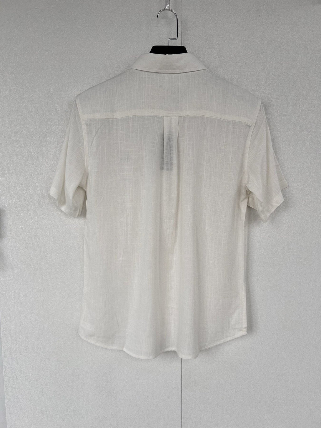 Ralph Lauren Ivory Linen Short-Sleeve Button-Front Shirt