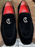 Christian Louboutin Black Ornament Loafers