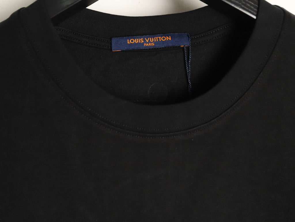 Louis Vuitton Dashed Cloud Logo Graphic T-Shirt - Black